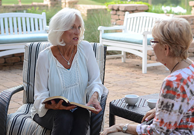 Pastor Susan Dyer counseling