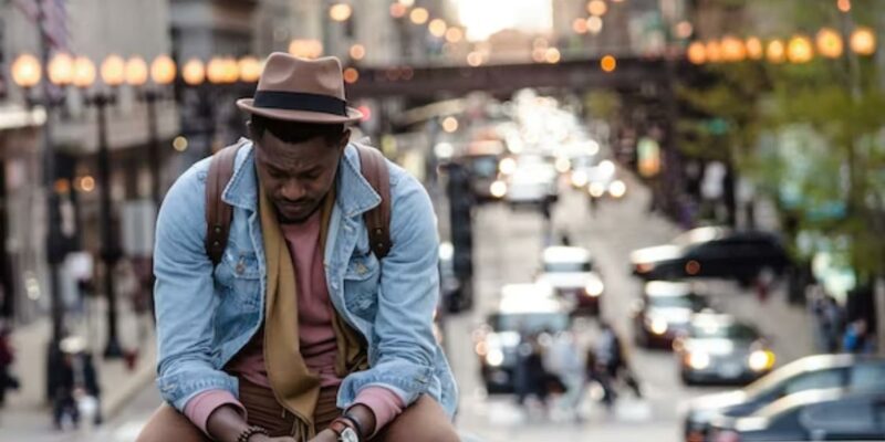 Man sitting and thinking